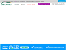 Tablet Screenshot of bandemar.com.br